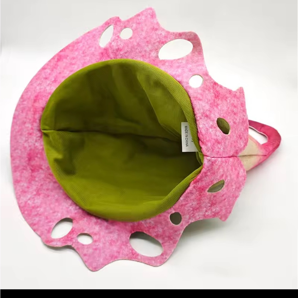 Whimsical Green Fairy Hat with Floral Accents - Picture 12 of 12